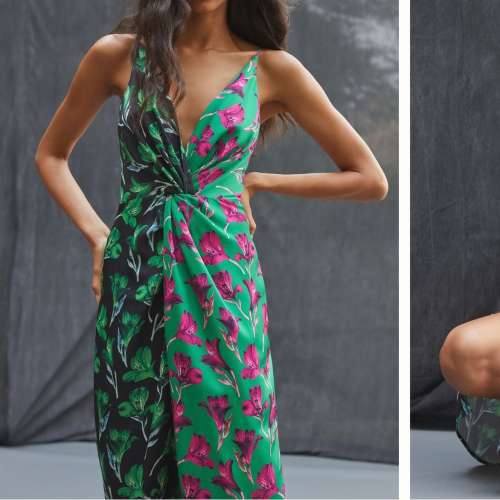 Delphi Collective for Anthropologie Floral Dress | XL